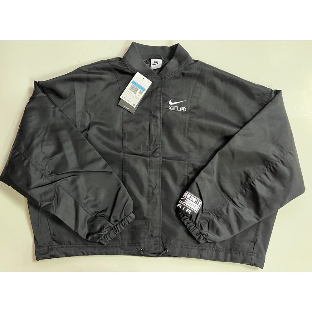 Nike Air Oversized Woven Bomber Jacket Black FN1908-010 Women’s Size M - Picture 11 of 16